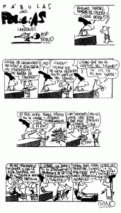 Una tira cómica de Trino.